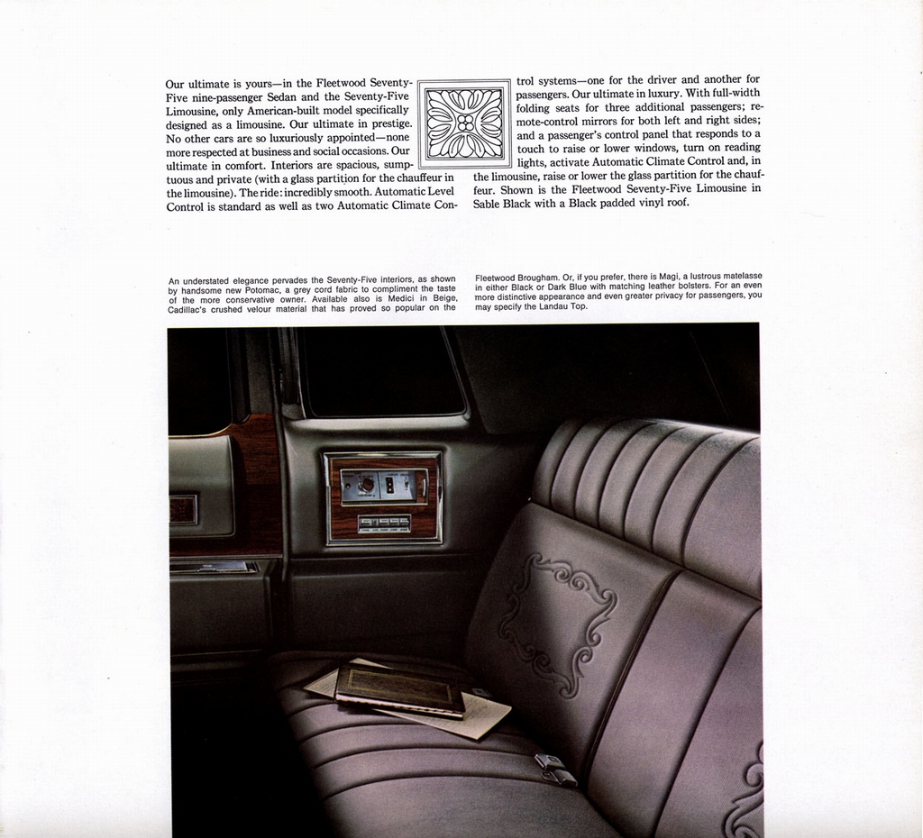 1973 Cadillac Prestige Brochure Page 9